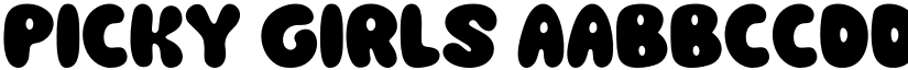 Picky Girls font