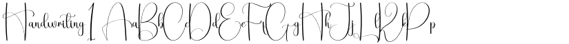 Handwriting1 font