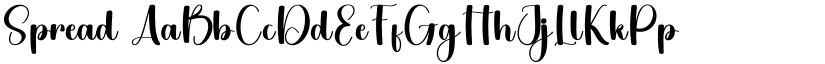 Spread font