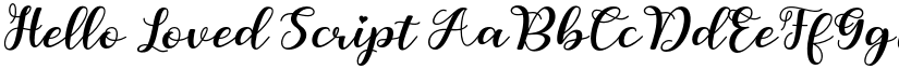 Hello Loved Script font