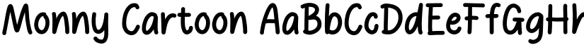Monny Cartoon font