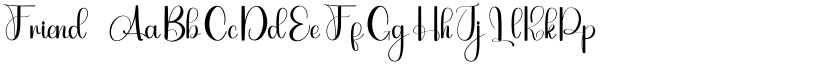 Friend font