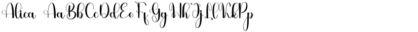 Alica font