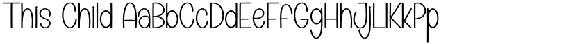 This Child font