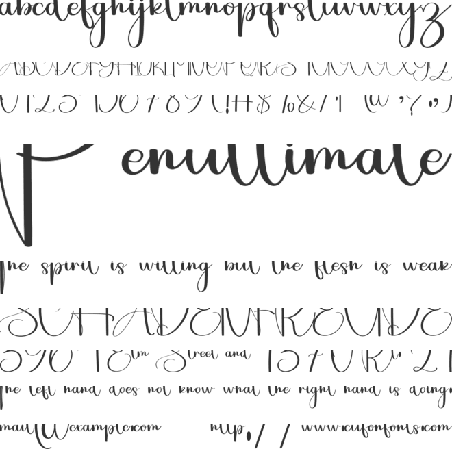 This Alphabet font preview