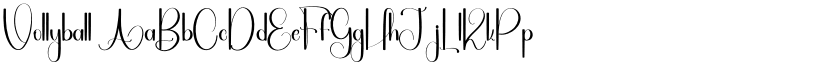Vollyball font