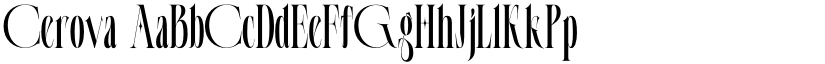Cerova font