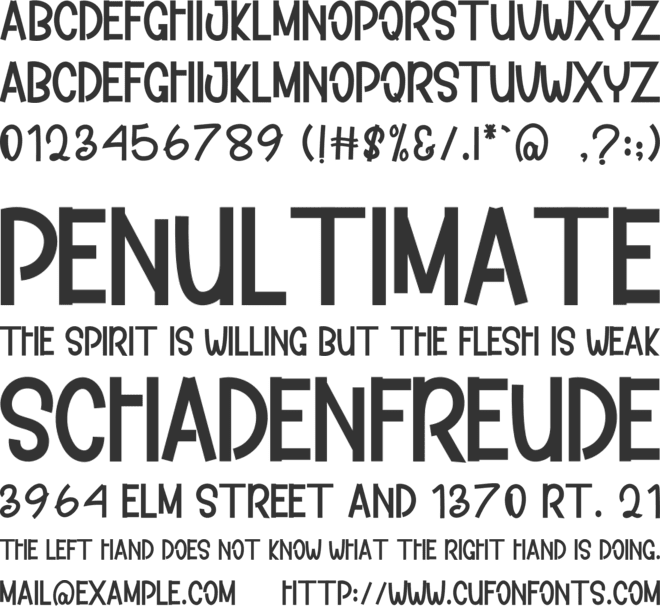 Cartoon  Summer font preview