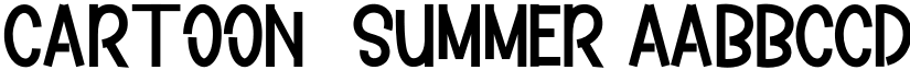 Cartoon  Summer font