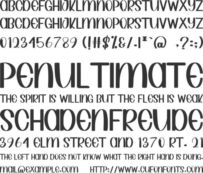 Baby Day font preview