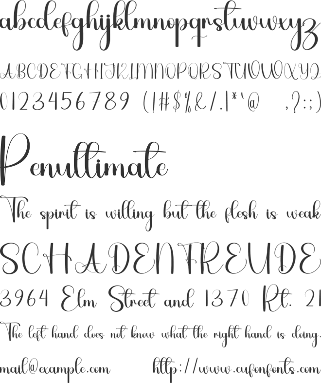 Antum font preview