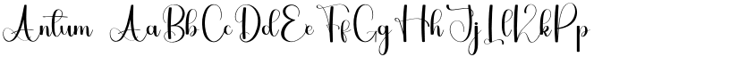 Antum font