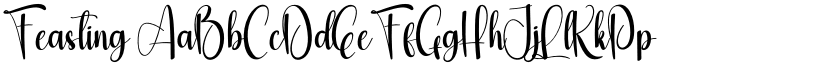 Feasting font