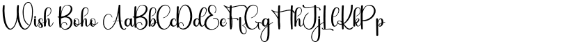 Wish Boho font
