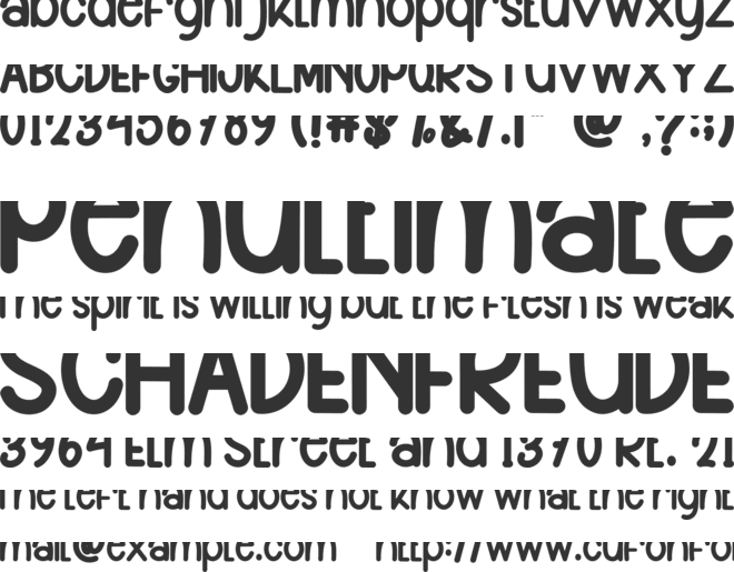 BoHo Moon font preview