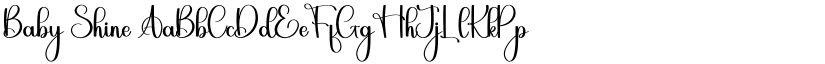 Baby Shine font