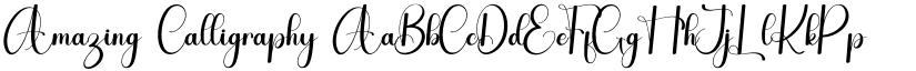 Amazing Calligraphy font