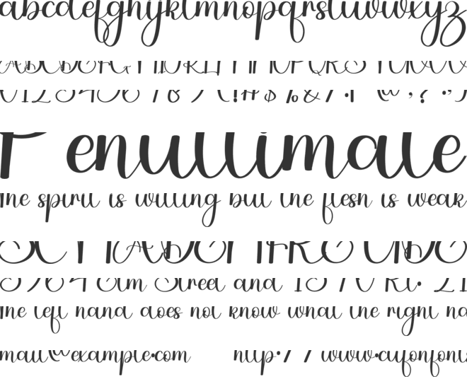 Simple Camping font preview