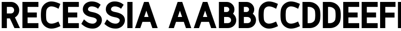 Recessia font