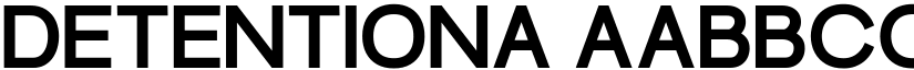 Detentiona font
