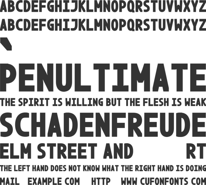 Classroomie font preview