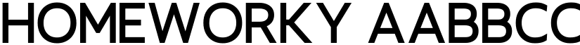 Homeworky font