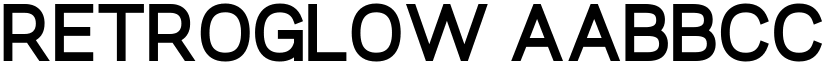 Retroglow font