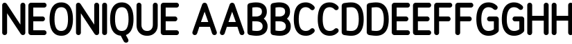 Neonique font