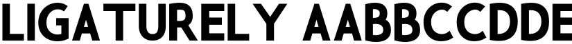 Ligaturely font