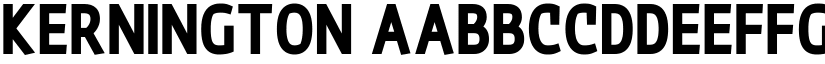 Kernington font