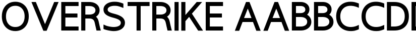 Overstrike font