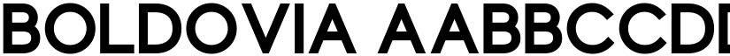 Boldovia font