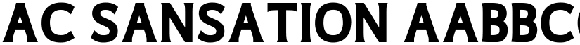 AC Sansation font