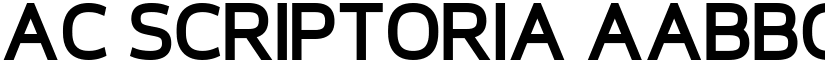 AC Scriptoria font