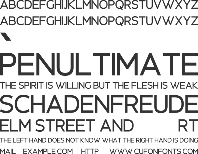 Letterflux font preview