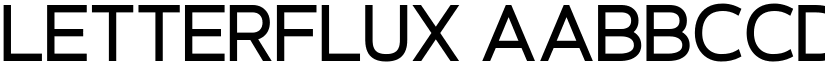 Letterflux font