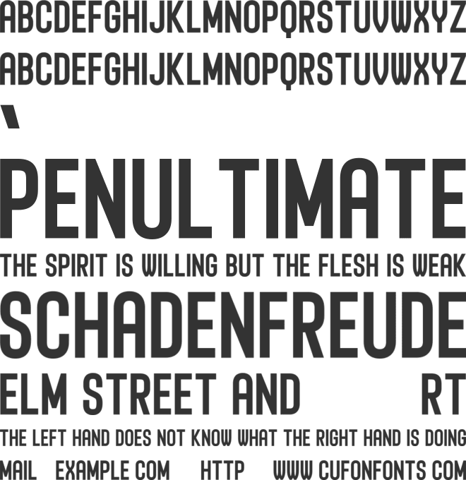 Typographia font preview