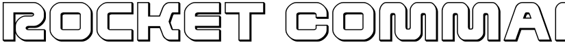 Rocket Command 3D font