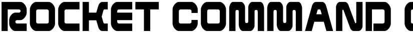 Rocket Command Condensed font