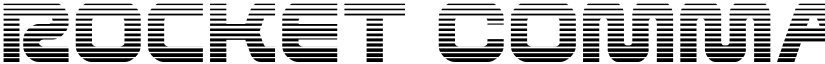 Rocket Command Gradient font