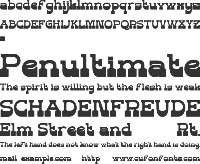 DUSTY RODEO font preview