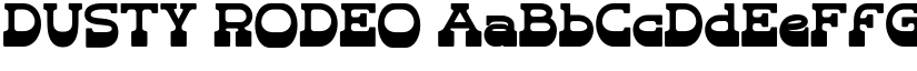 DUSTY RODEO font