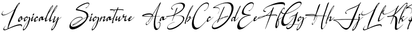 Logically Signature font
