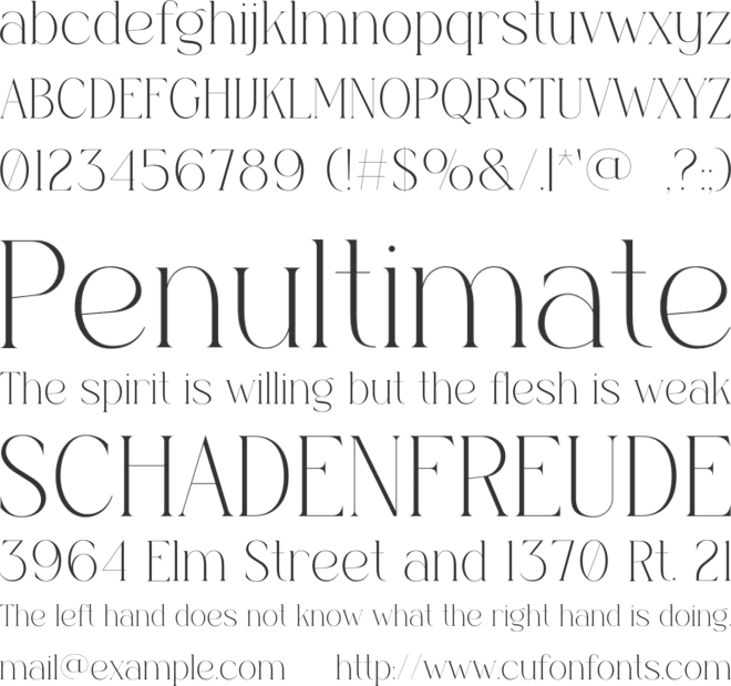 Feyra font preview