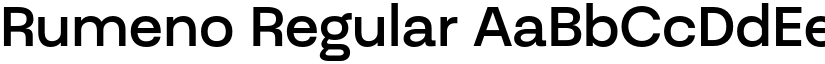 Rumeno Regular font