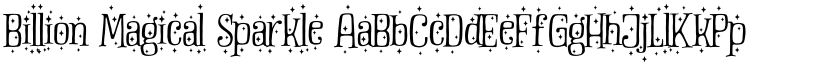 Billion Magical Sparkle font