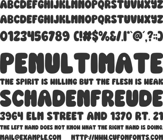 Drawing Doodle font preview