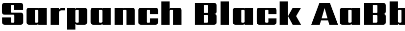 Sarpanch Black font