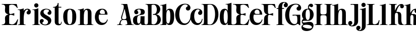 Eristone font