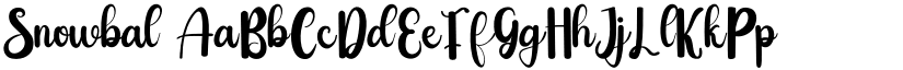 Snowbal font